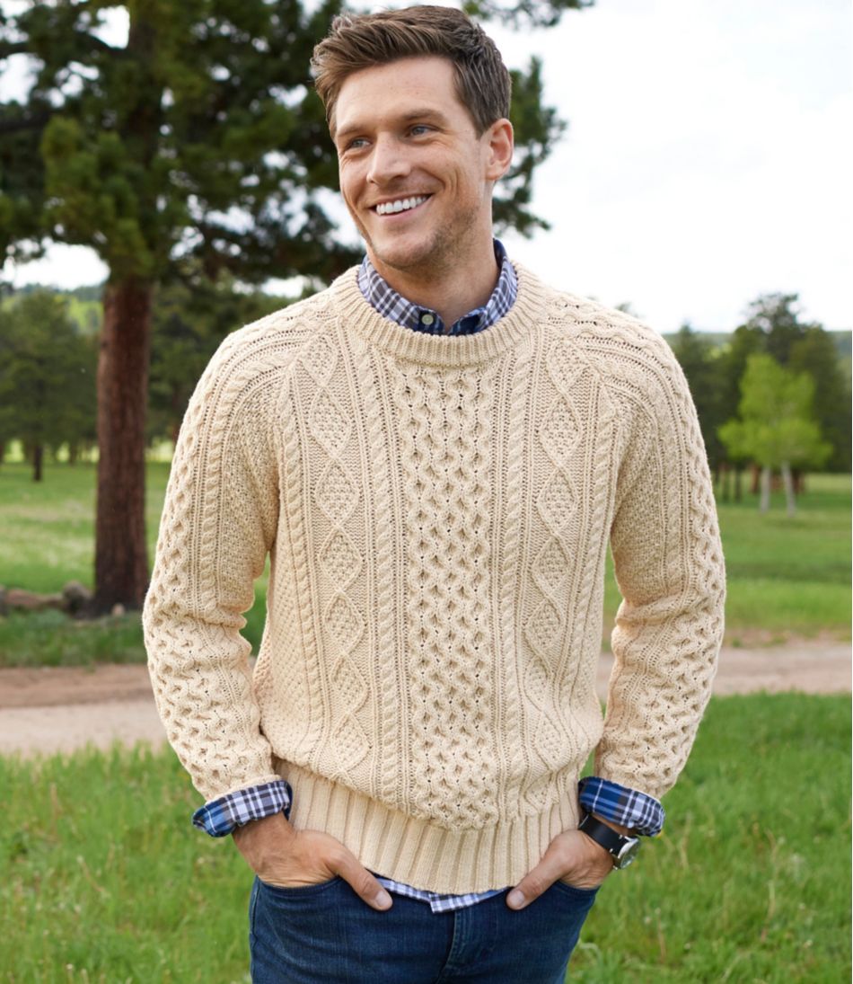 L.L.Bean Outlet | Men's Signature Cotton Fisherman Sweater