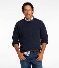 L.L.Bean Sale | Men's Sunwashed Textured Cotton Sweater, Crewneck