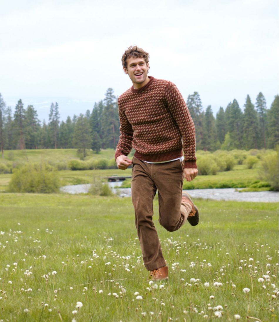 L.L.Bean For Sale | Men's Bean's Classic Ragg Wool Sweater, Crewneck, Bird's-Eye