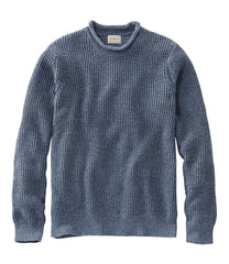 L.L.Bean New | Men's Organic Cotton Waffle Sweater, Rollneck Crew
