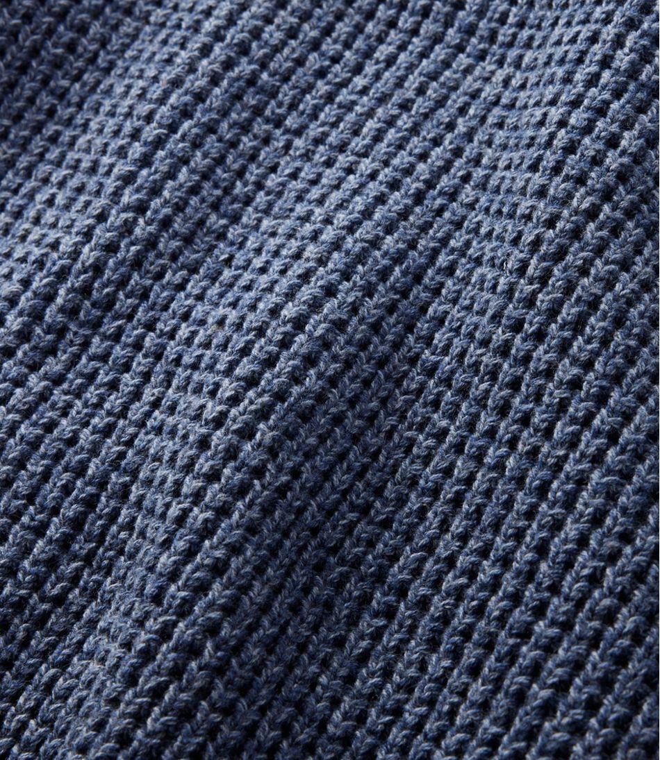 L.L.Bean New | Men's Organic Cotton Waffle Sweater, Rollneck Crew