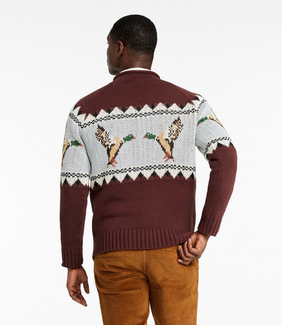 L.L.Bean Sale | Men's Signature Organic Cotton Rollneck Sweater, Fair Isle