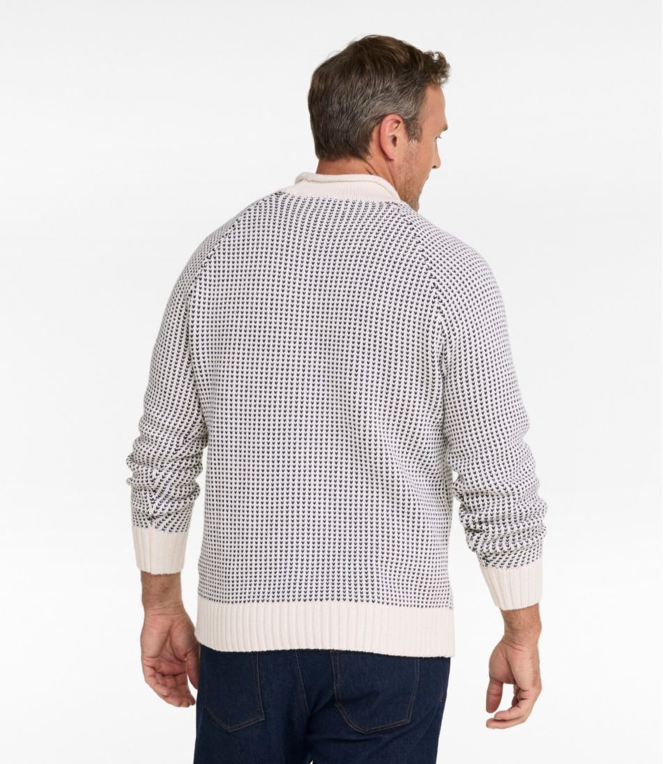 L.L.Bean Sale | Men's Signature Organic Cotton Rollneck Sweater, Fair Isle