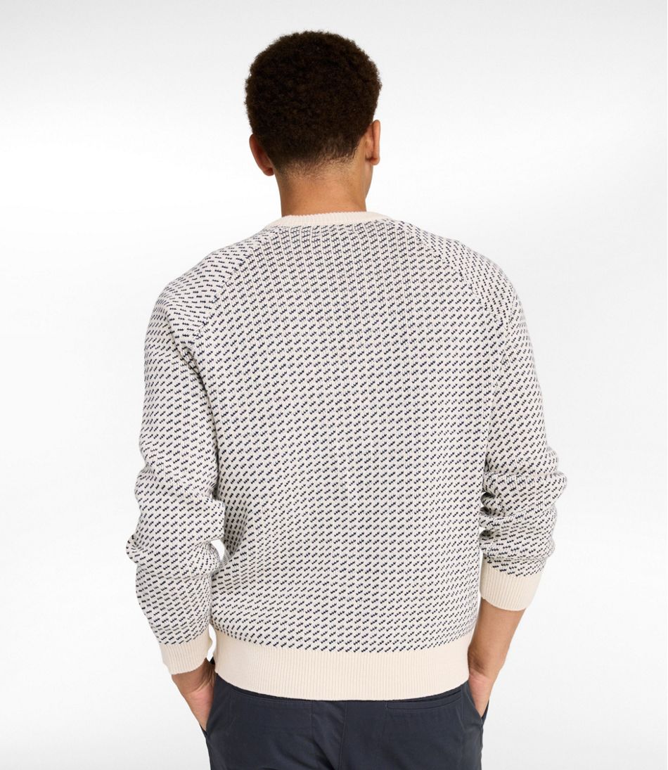 L.L.Bean On Sale | Men's Wicked Soft Cotton/Cashmere Sweater, Crewneck, Pattern