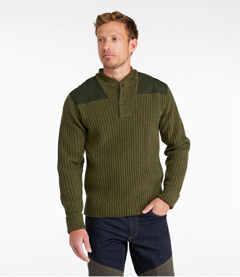 L.L.Bean Online | Commando Sweater, Henley Sweaters for Men | L.L.Bean