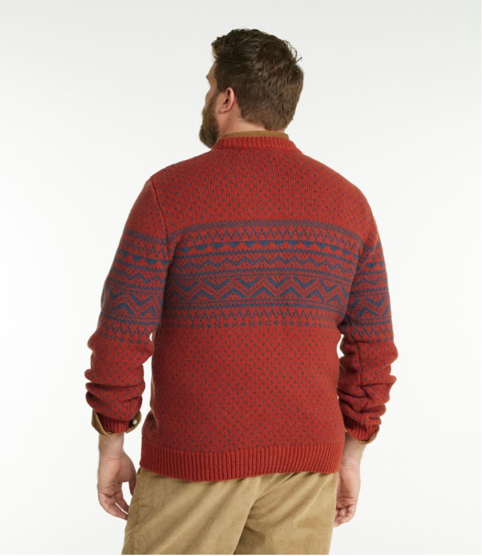 L.L.Bean Outlet | Men's Bean's Classic Ragg Wool Sweater, Crewneck, Fair Isle