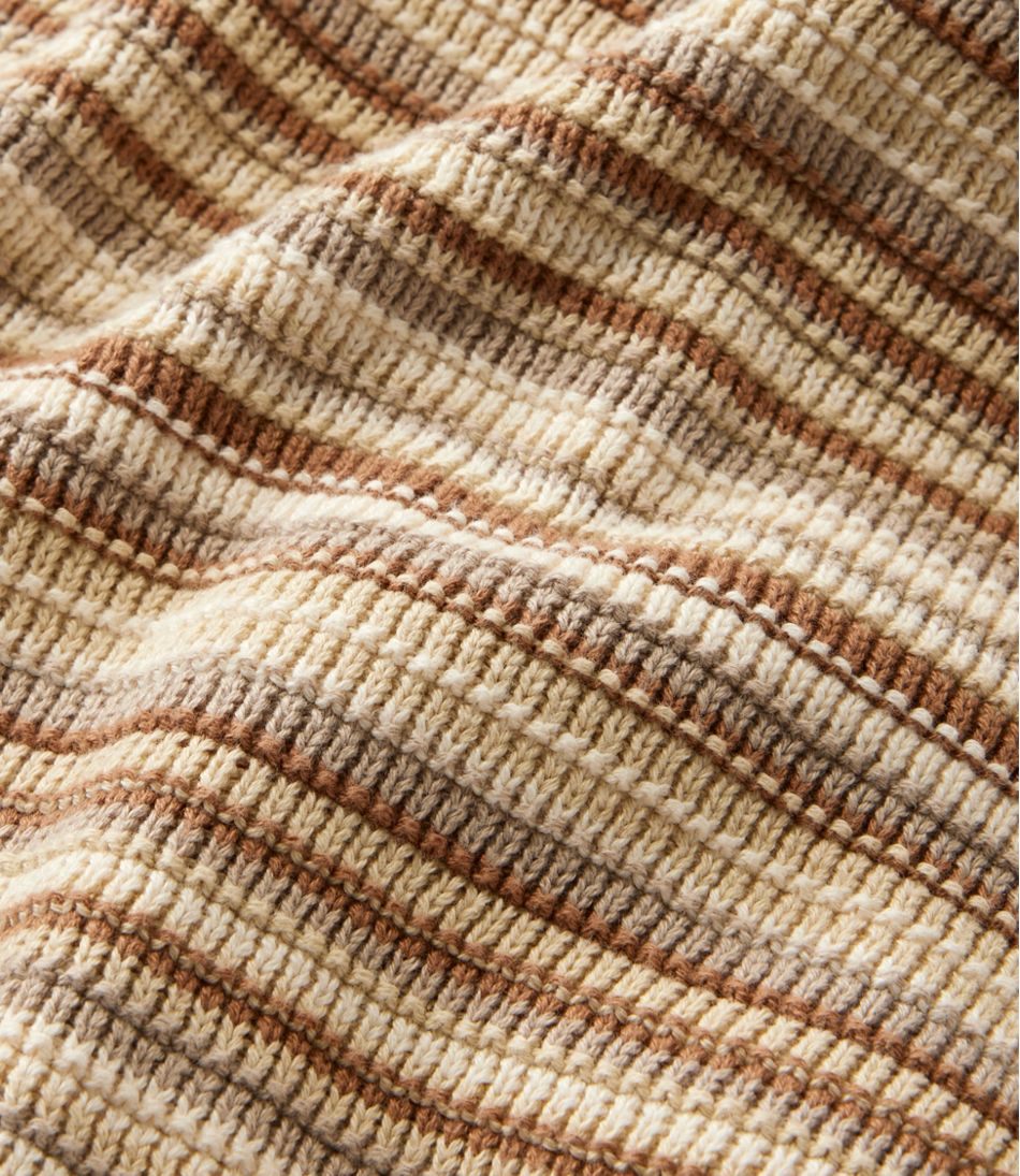 L.L.Bean On Sale | Men's Sunwashed Textured Cotton Sweater, Crewneck, Stripe