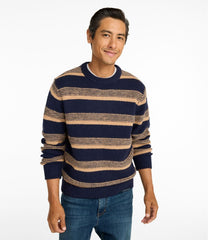 L.L.Bean Discount | Men's Bean's Classic Ragg Wool Sweater, Crewneck, Stripe