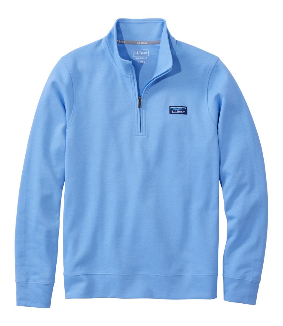 L.L.Bean On Sale | Men's Comfort Stretch Performance® Piqué, Quarter-Zip Pullover