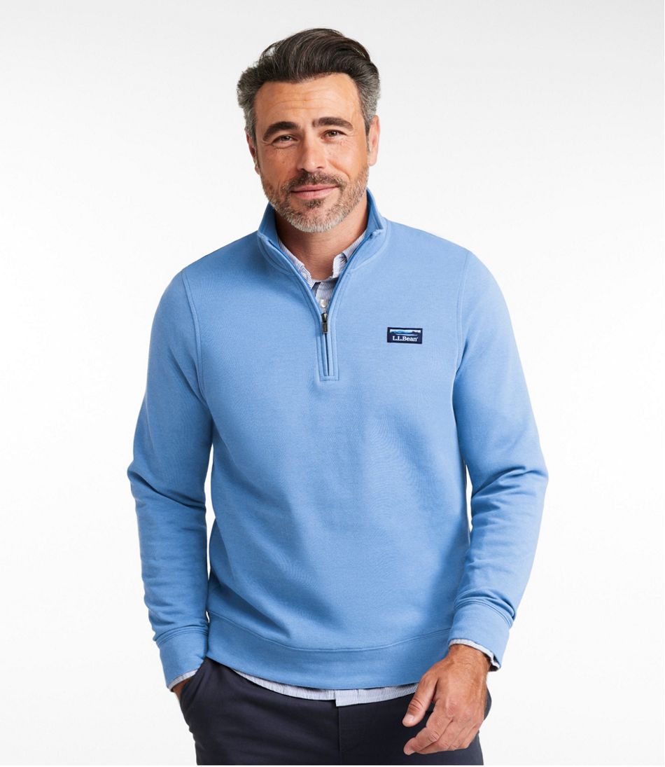 L.L.Bean On Sale | Men's Comfort Stretch Performance® Piqué, Quarter-Zip Pullover