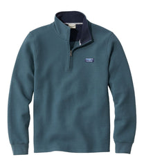 L.L.Bean New | Men's Lakewashed Double-Knit Quarter-Zip Pullover