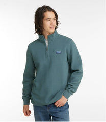 L.L.Bean New | Men's Lakewashed Double-Knit Quarter-Zip Pullover