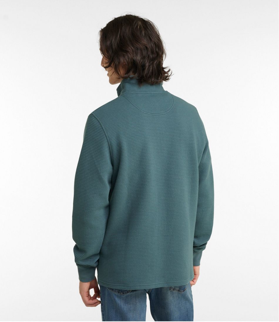 L.L.Bean New | Men's Lakewashed Double-Knit Quarter-Zip Pullover