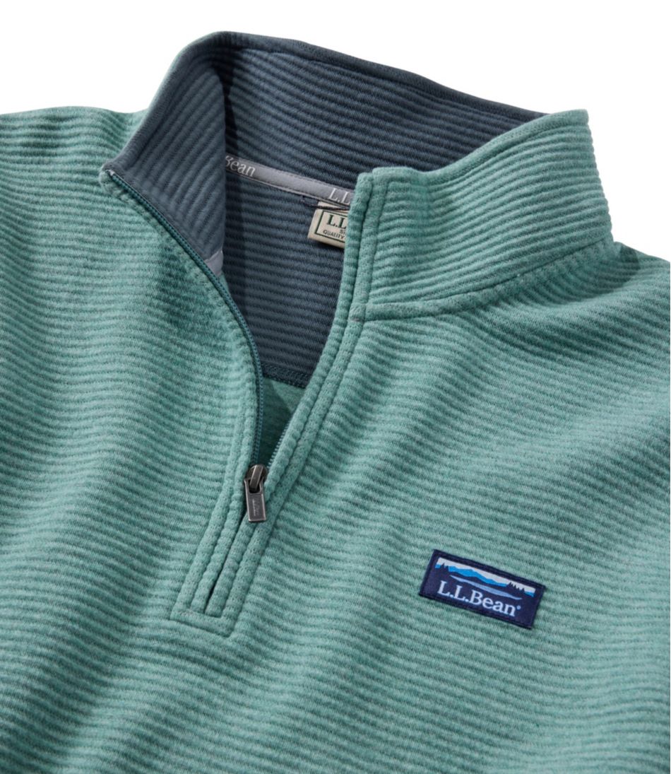 L.L.Bean New | Men's Lakewashed Double-Knit Quarter-Zip Pullover