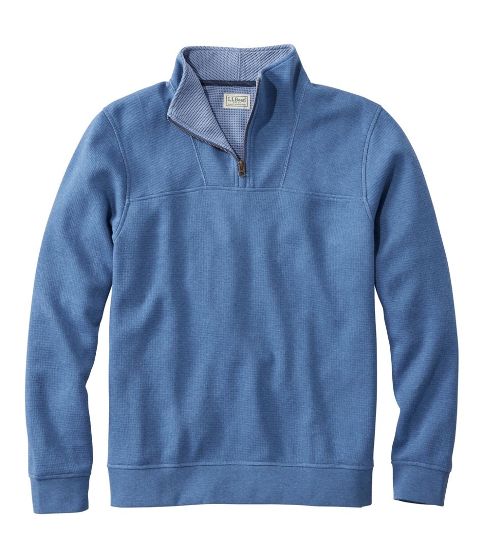 L.L.Bean Discount | Men's All Seasons Textured Sweats, Quarter-Zip