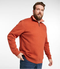 L.L.Bean Discount | Men's All Seasons Textured Sweats, Quarter-Zip