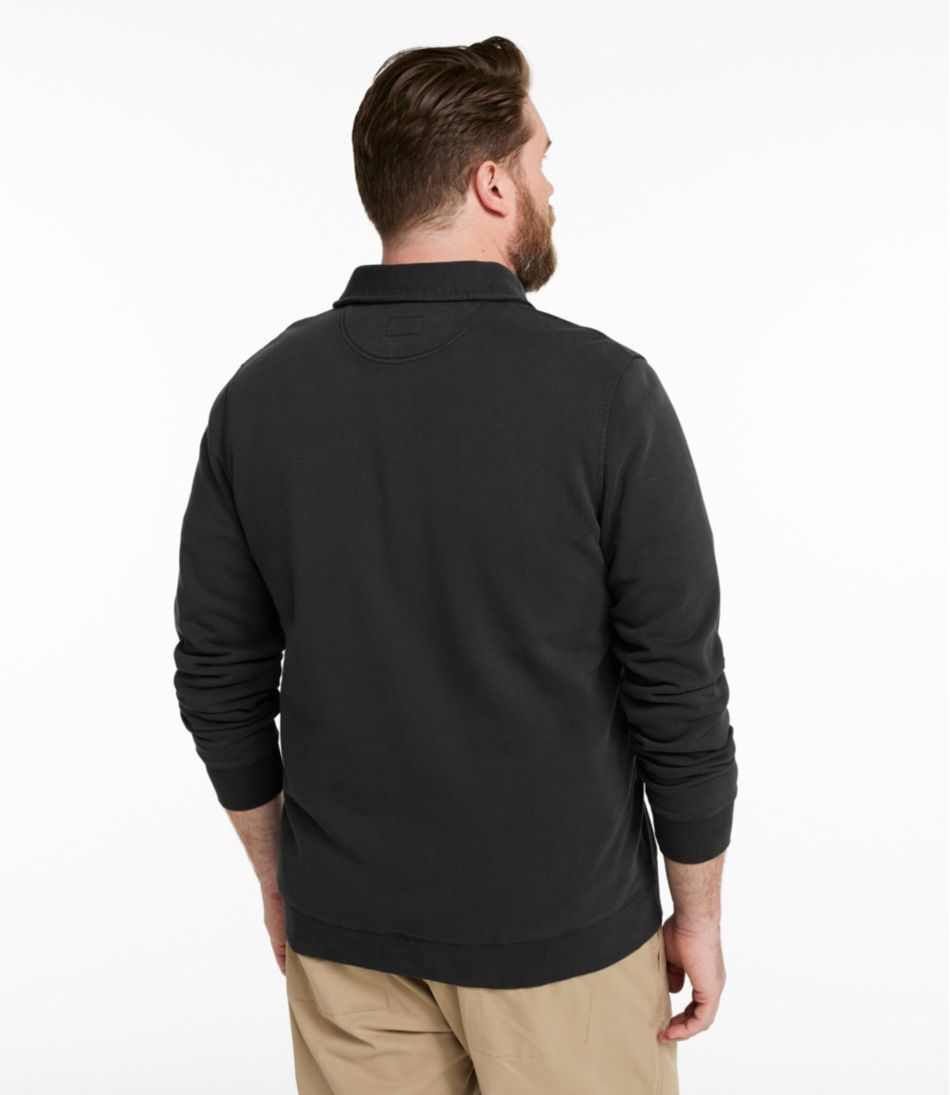 L.L.Bean US | Men's Sunwashed Sweatshirt, Quarter-Zip Polo, Long-Sleeve