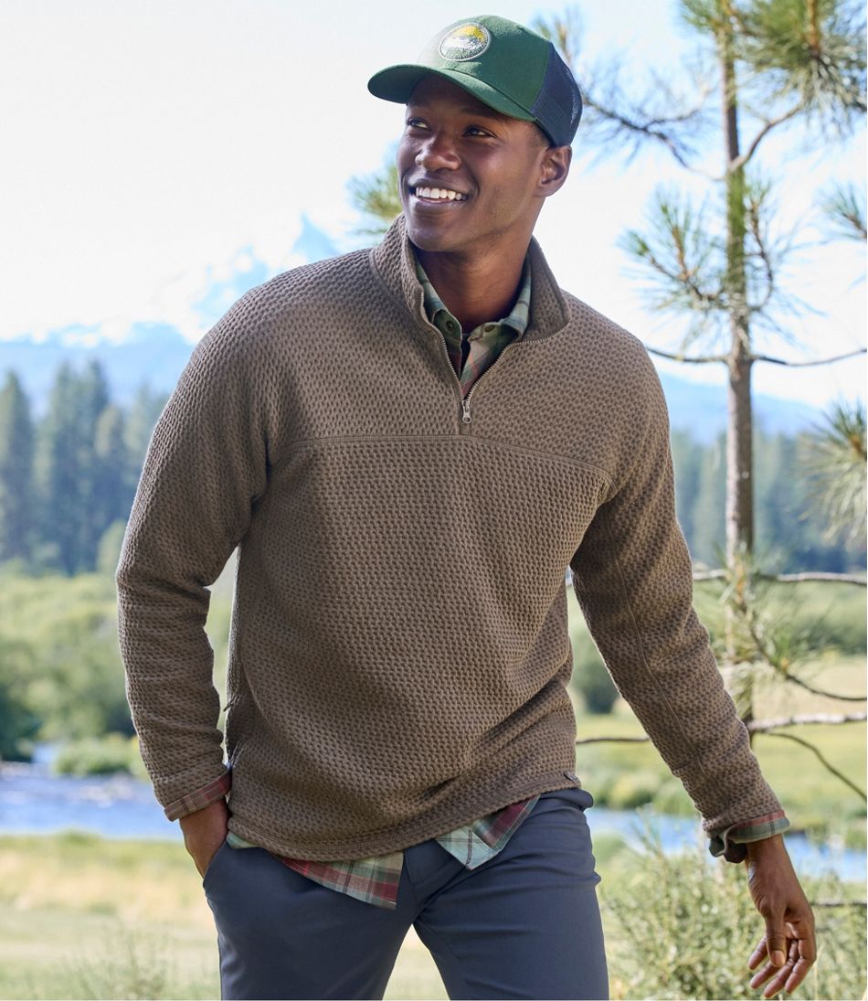 L.L.Bean US | Men's Ridgeknit Pullover, Quarter-Zip