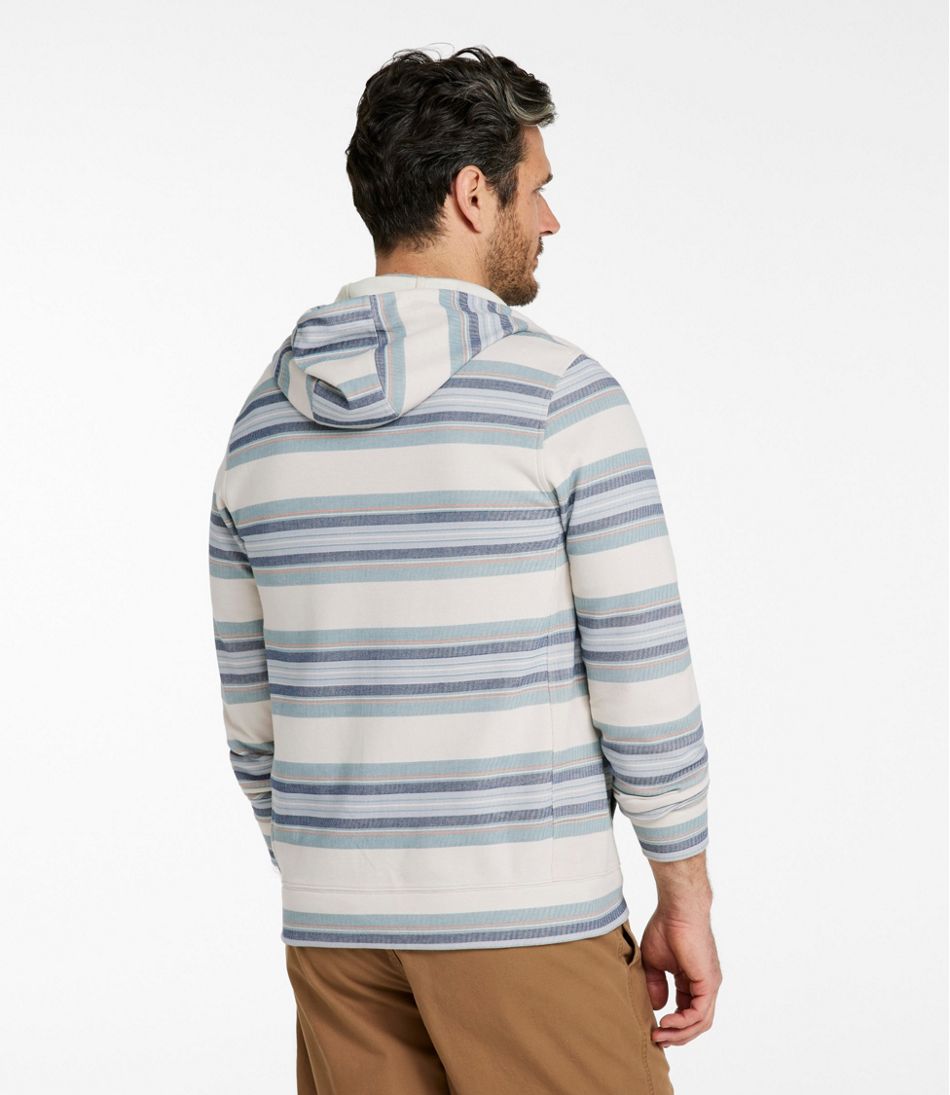 L.L.Bean Outlet | Men's Comfort Stretch Performance® Piqué, Full-Zip Hoodie, Stripe
