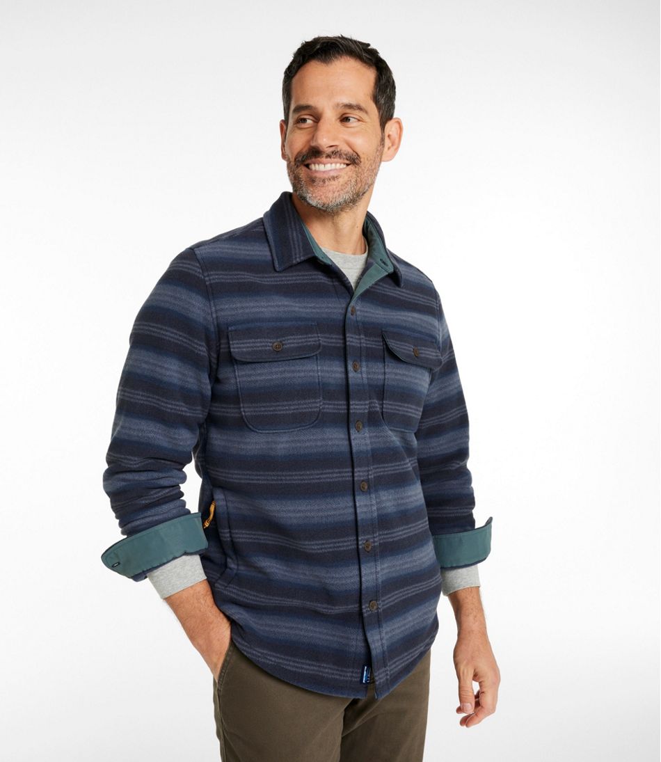L.L.Bean Online | Men's Bean's Mariner Fleece Shirt, Print