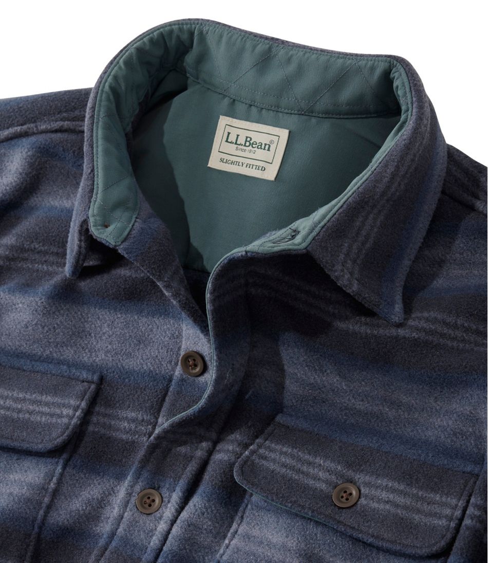 L.L.Bean Online | Men's Bean's Mariner Fleece Shirt, Print