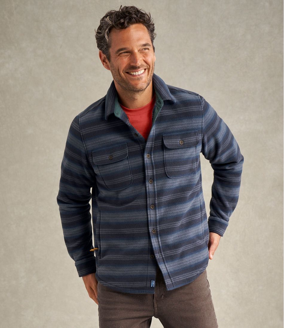 L.L.Bean Online | Men's Bean's Mariner Fleece Shirt, Print