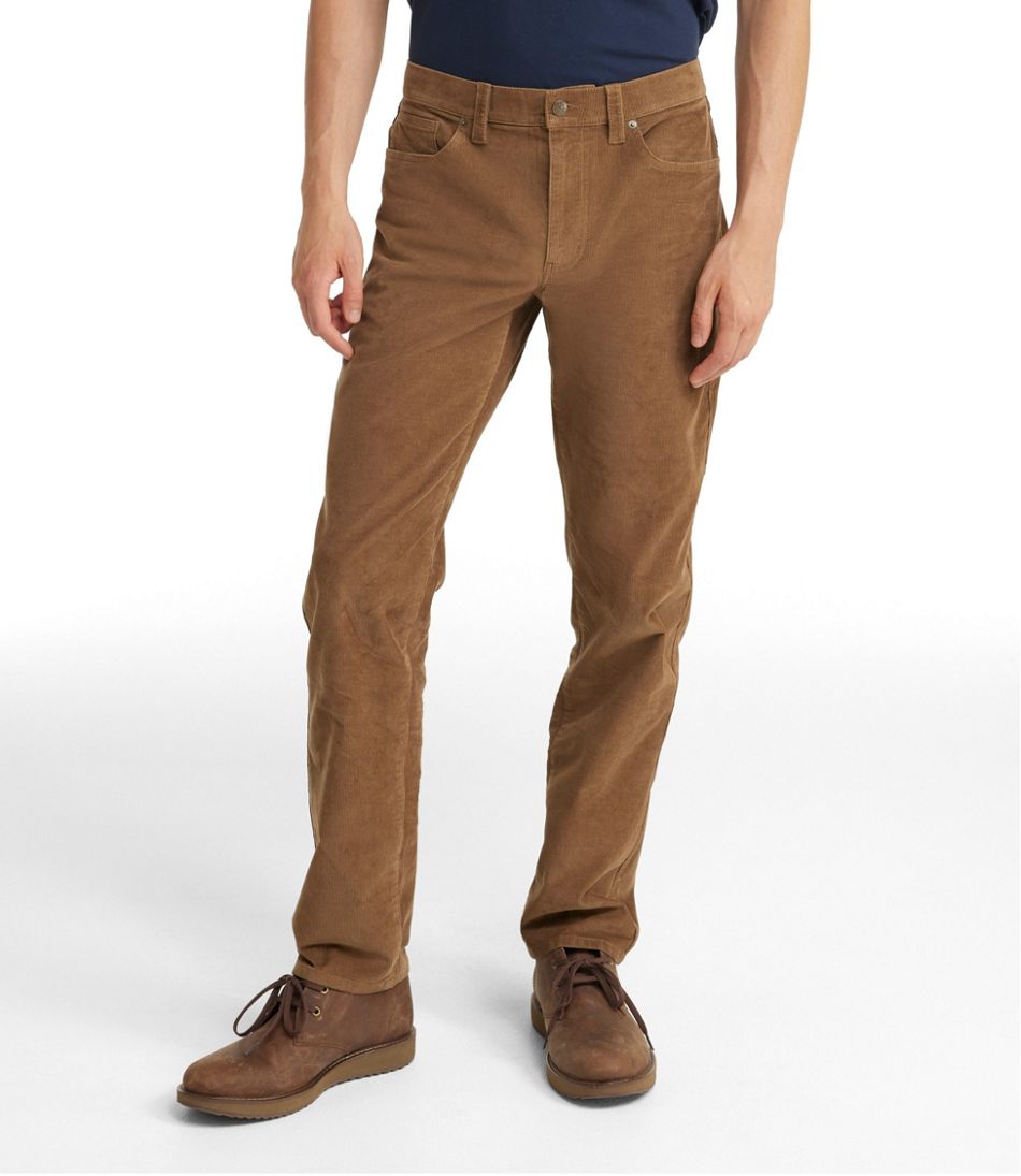 L.L.Bean New | Men's BeanFlex® Corduroy Pants, Five-Pocket, Standard Fit, Straight Leg