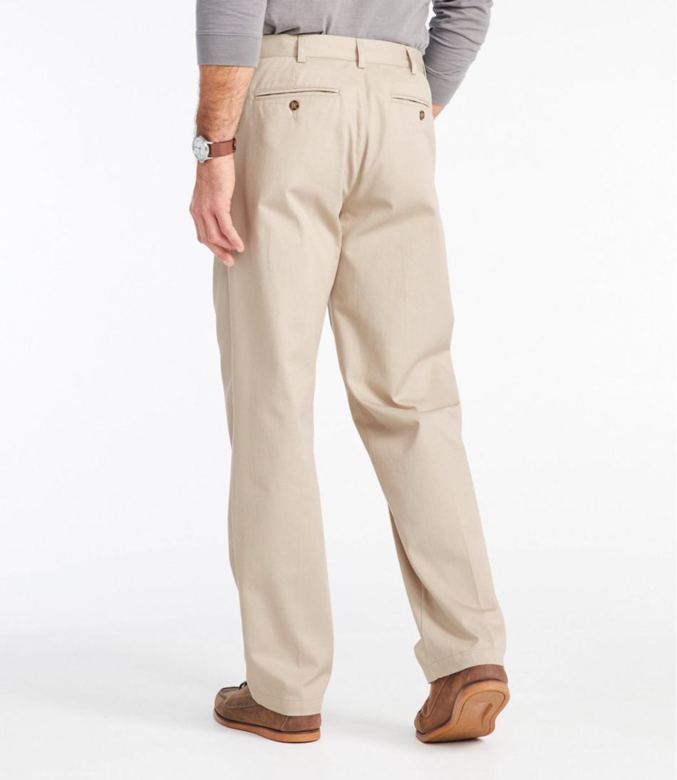 L.L.Bean | Men's Wrinkle-Free Double L® Chinos, Natural Fit, Hidden Comfort, Pleated