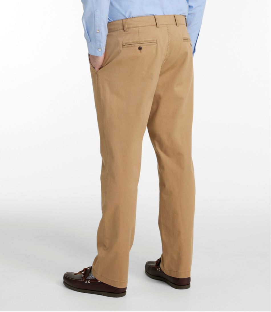 L.L.Bean Discount | Men's Lakewashed® Stretch Khakis, Standard Athletic Fit, Tapered Leg