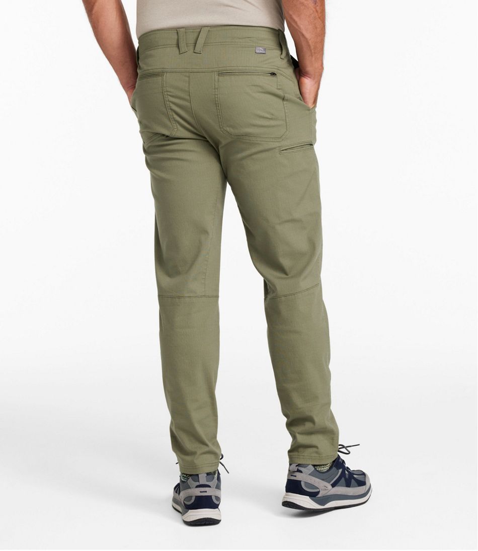 L.L.Bean New | Men's Explorer Ripstop Pants, Fixed Waist, Standard Fit, Tapered Leg