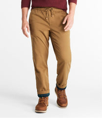 L.L.Bean New | Men's Comfort Stretch Dock Pants, Standard Fit, Straight Leg, Flannel-Lined