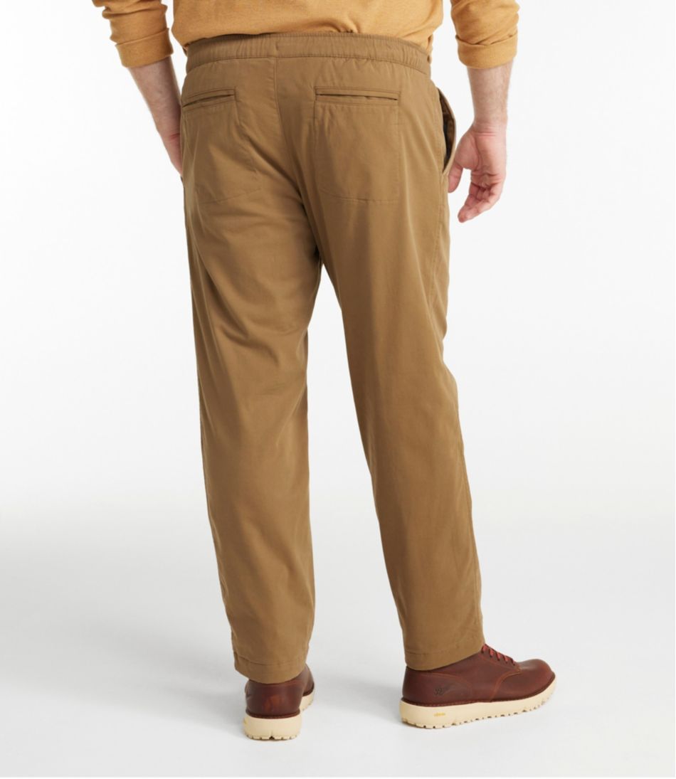 L.L.Bean New | Men's Comfort Stretch Dock Pants, Standard Fit, Straight Leg, Flannel-Lined