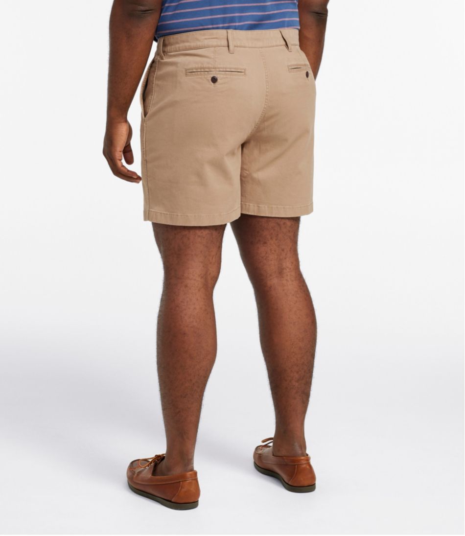L.L.Bean Sale | Men's Lakewashed® Stretch Khaki Shorts, 6"