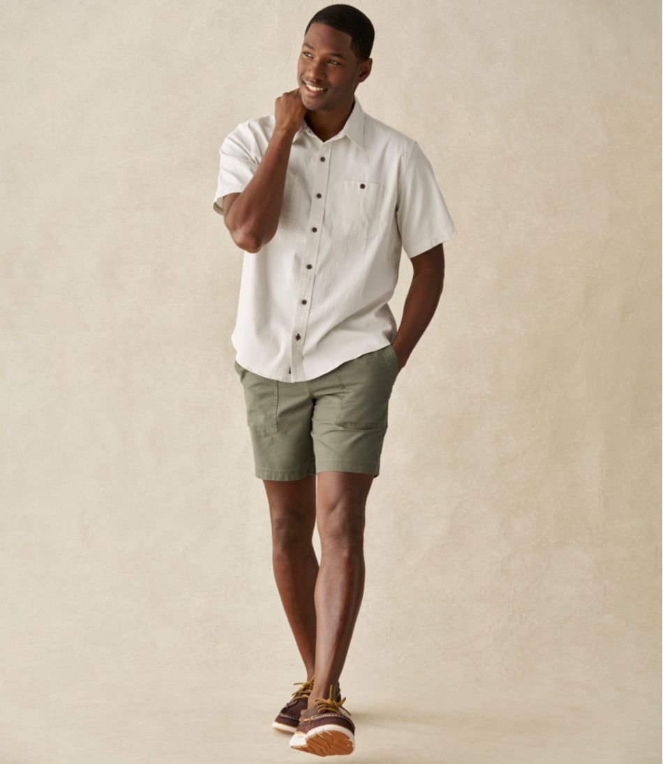 L.L.Bean Outlet | Men's Sunwashed Cotton Shorts, 8"