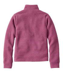 L.L.Bean Online | Kids' Ridgeknit Pullover, Glow-in-the-Dark Quarter-Zip