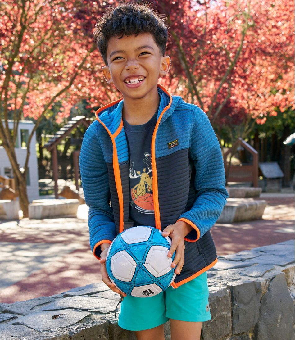 L.L.Bean On Sale | Kids' Airlight Full-Zip Hoodie, Colorblock