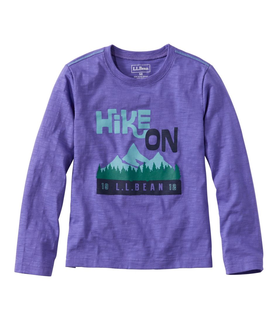 L.L.Bean US | Kids' Graphic Tee, Long-Sleeve Glow-in-the-Dark