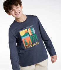 L.L.Bean US | Kids' Graphic Tee, Long-Sleeve Glow-in-the-Dark