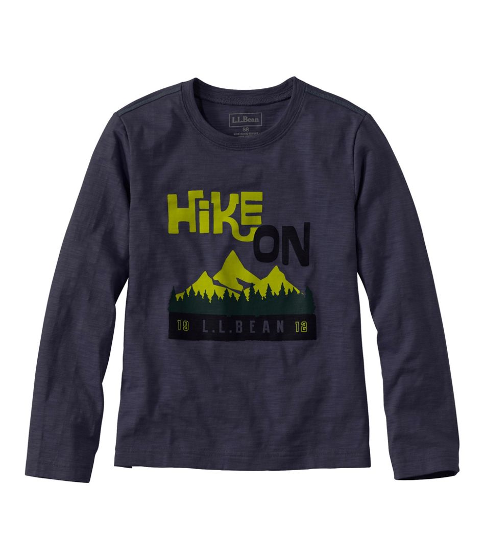 L.L.Bean US | Kids' Graphic Tee, Long-Sleeve Glow-in-the-Dark