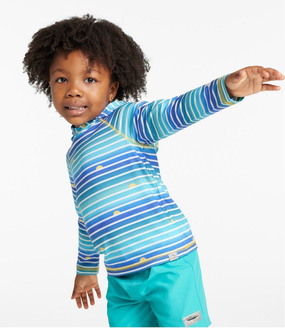 L.L.Bean For Sale | Toddlers' Everyday SunSmart® Hooded Tee, Long-Sleeve Stripe