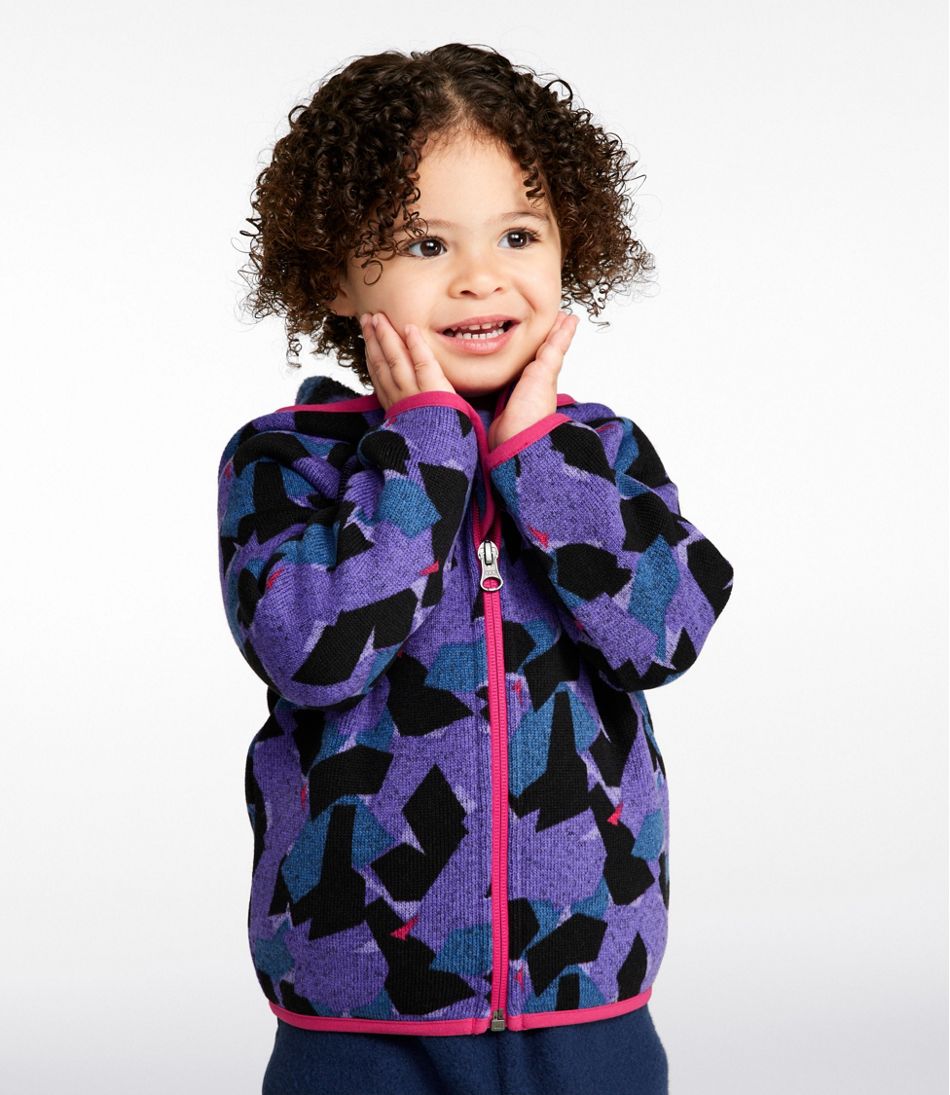 L.L.Bean Sale | Infants' and Toddlers' Sweater Fleece, Full-Zip Print