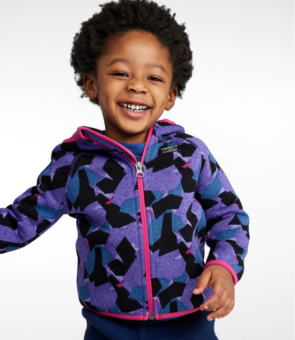 L.L.Bean Sale | Infants' and Toddlers' Sweater Fleece, Full-Zip Print
