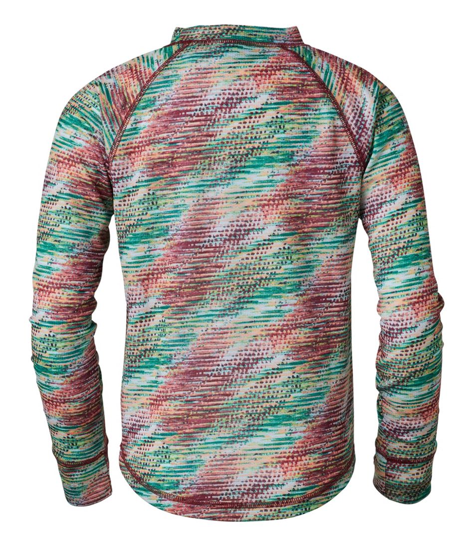 L.L.Bean Discount | Kids' Wicked Warm Midweight Long Underwear, Top Print