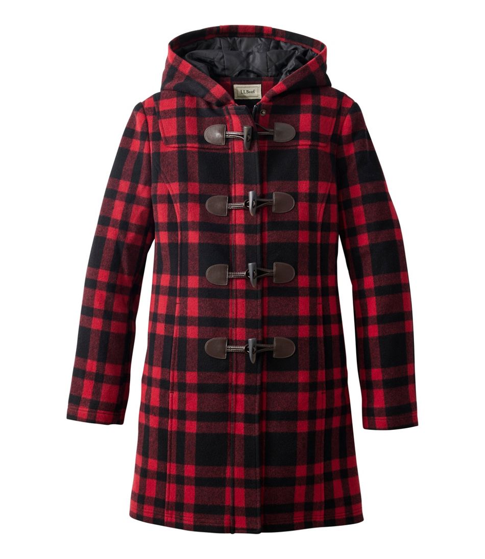 L.L.Bean New | Women's Classic Lambswool Duffel Coat, Pattern