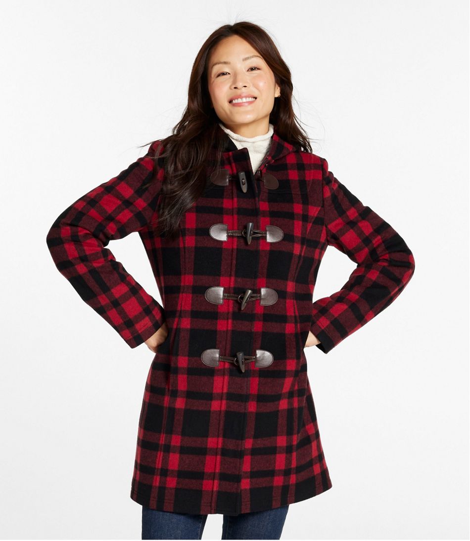 L.L.Bean New | Women's Classic Lambswool Duffel Coat, Pattern