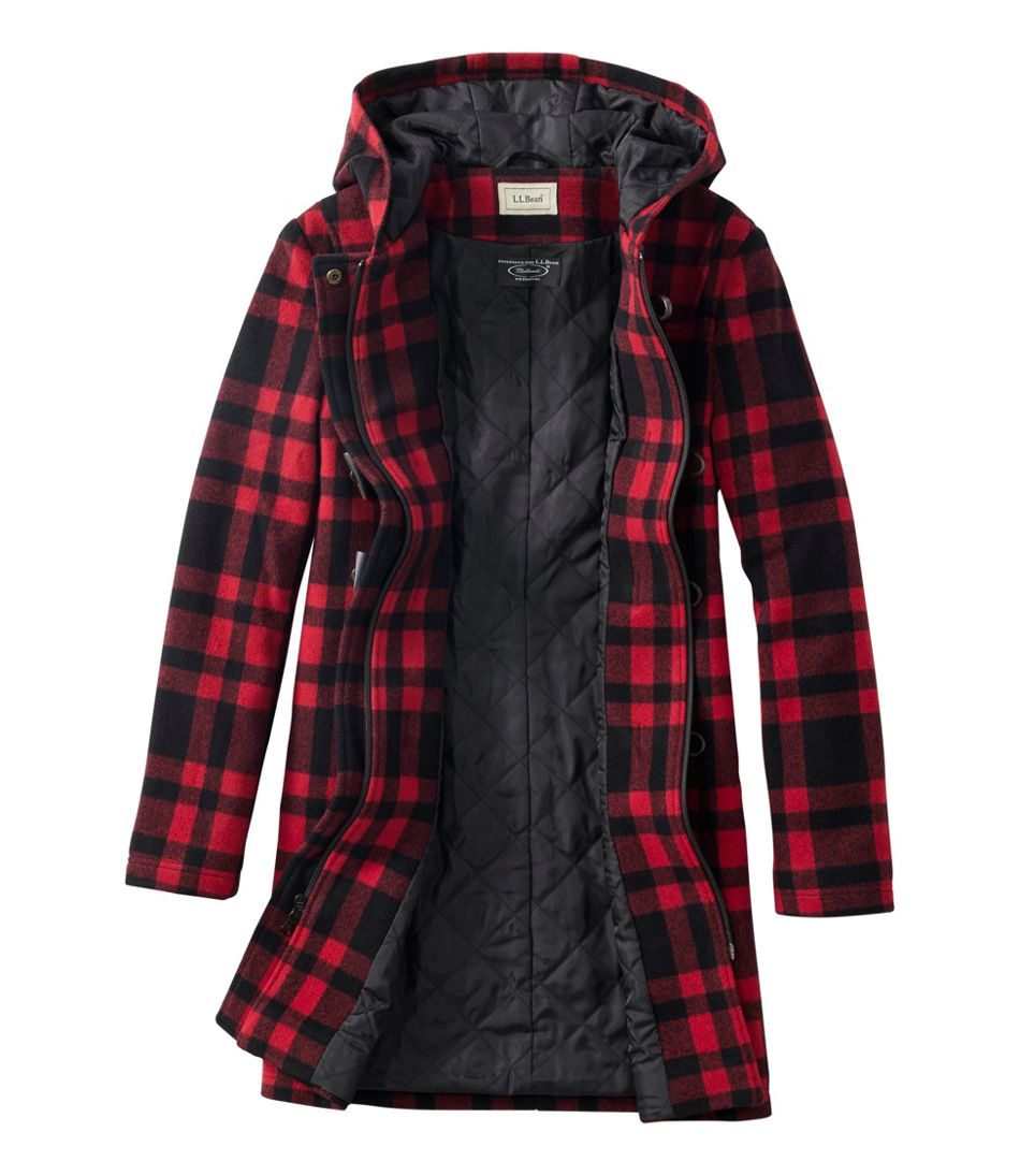 L.L.Bean New | Women's Classic Lambswool Duffel Coat, Pattern