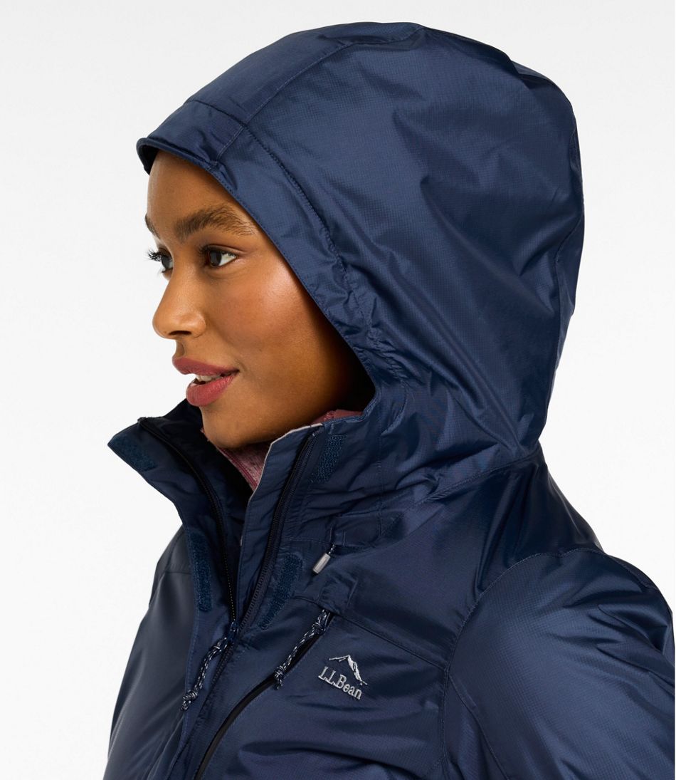 L.L.Bean New | Women's Trail Model Rain Jacket, Fleece-Lined