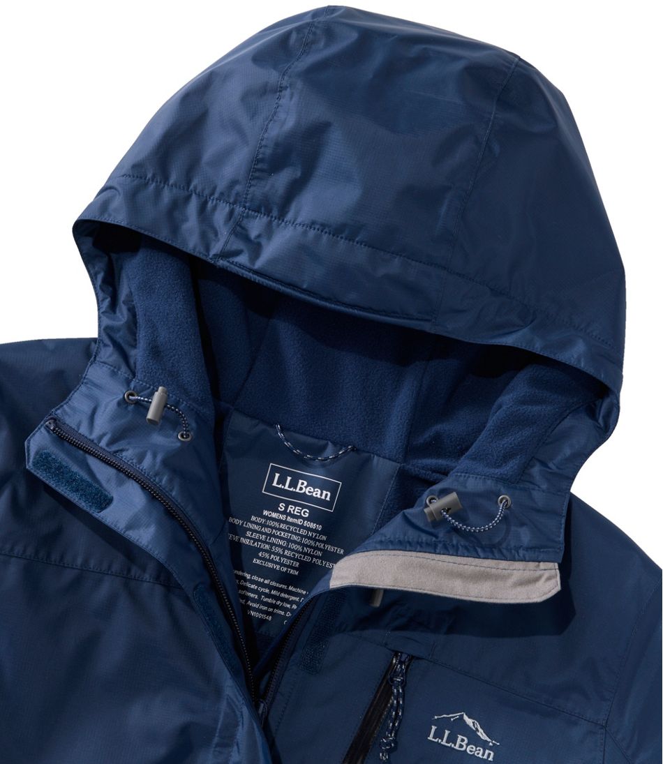 L.L.Bean New | Women's Trail Model Rain Jacket, Fleece-Lined