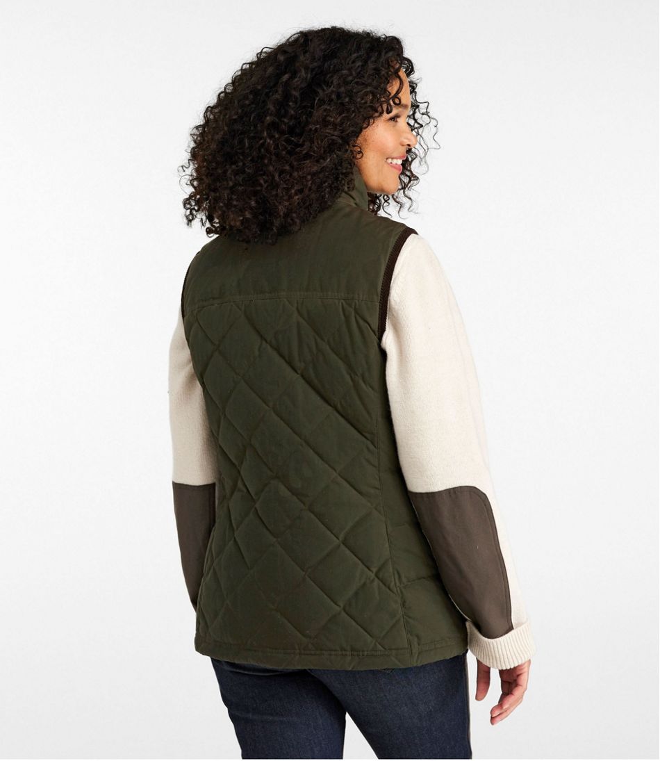 L.L.Bean New | Women's Upcountry Waxed Cotton Down Vest