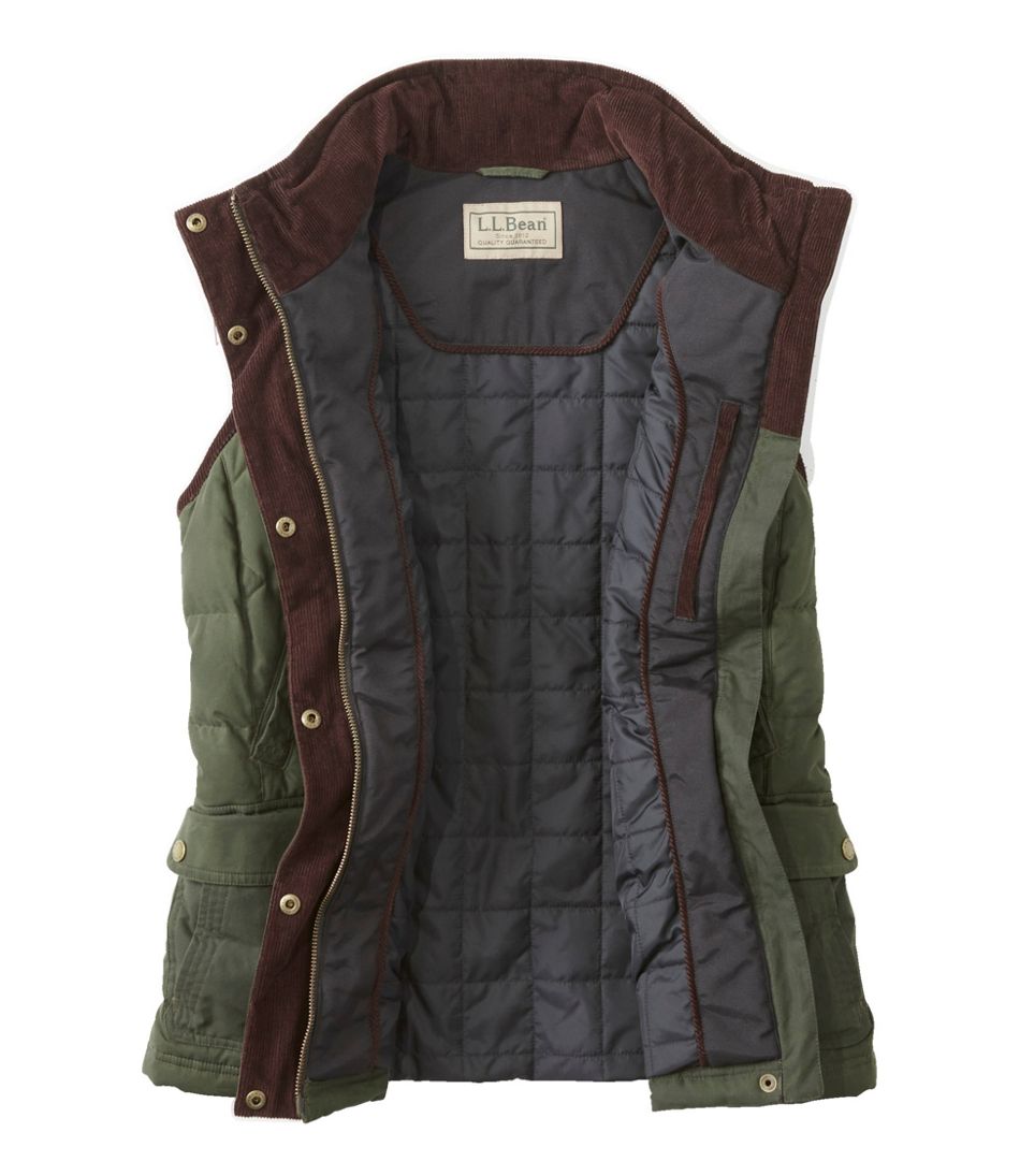 L.L.Bean New | Women's Upcountry Waxed Cotton Down Vest